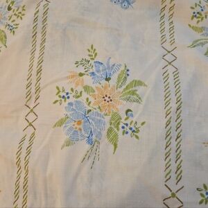 Lady Pepperell 2 Twin Fitted Sheets And Pillowcase Basket Floral Butterfly READ